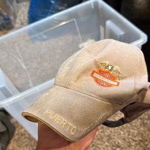 Harley-Davidson Tan Embroidered Eagle Baseball Cap